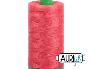 40wt Cotton Thread in 5002 Medium Red by Aurifil