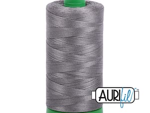 40wt Cotton Thread in 5004 Grey Smoke by Aurifil
