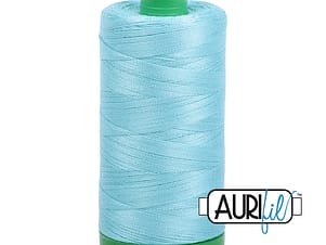 40wt Cotton Thread in 5006 Light Turquoise by Aurifil