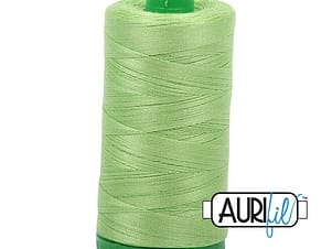 40wt Cotton Thread in 5017 Shining Green by Aurifil