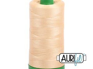 40wt Cotton Thread in 6001 Light Caramel by Aurifil