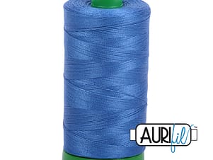 40wt Cotton Thread in 6738 Peacock Blue by Aurifil