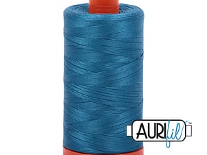 50wt Cotton Thread in 1125 Medium Teal by Aurifil