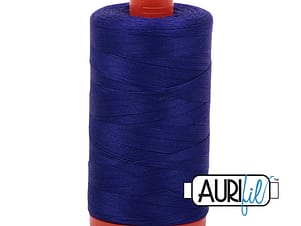 50wt Cotton Thread in 1200 Blue Violet by Aurifil