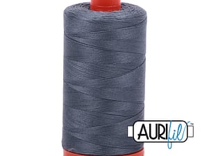 50wt Cotton Thread in 1246 Dark Grey by Aurifil