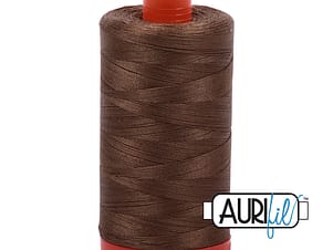 50wt Cotton Thread in 1318 Dark Sandstone by Aurifil