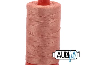 50wt Cotton Thread in 2215 Peach by Aurifil