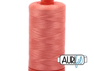50wt Cotton Thread in 2220 Light Salmon by Aurifil