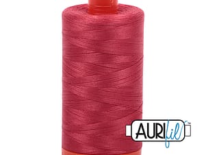 50wt Cotton Thread in 2230 Red Peony by Aurifil