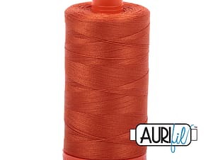 50wt Cotton Thread in 2240 Rusty Orange by Aurifil