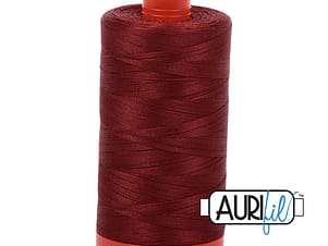 50wt Cotton Thread in 2355 Rusty Orange by Aurifil