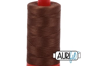 50wt Cotton Thread in 2372 Dark Antique Gold by Aurifil