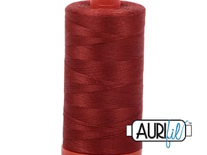 50wt Cotton Thread in 2385 Terracotta by Aurifil