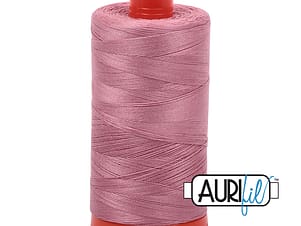 50wt Cotton Thread in 2445 Victorian Rose by Aurifil