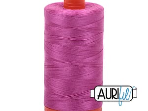 50wt Cotton Thread in 2588 Light Magenta by Aurifil