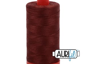 50wt Cotton Thread in 4012 Copper Brown by Aurifil