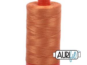 50wt Cotton Thread in 5009 Medium Orange by Aurifil