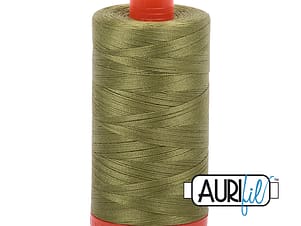 50wt Cotton Thread in 5016 Olive Green by Aurifil