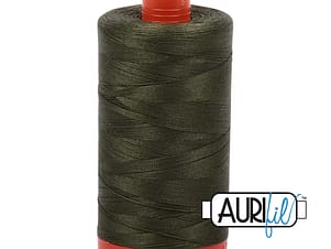 50wt Cotton Thread in 5023 Medium Green by Aurifil