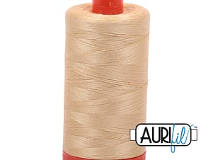50wt Cotton Thread in 6001 Light Caramel by Aurifil