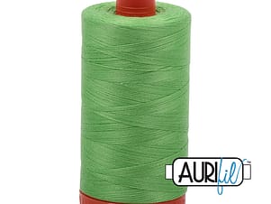 50wt Cotton Thread in 6737 Shamrock Green by Aurifil