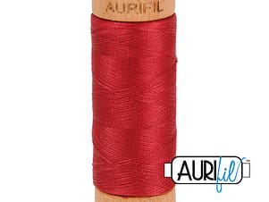 80wt Cotton Thread in 1103 Burgundy by Aurifil