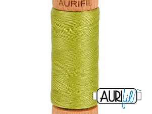 80wt Cotton Thread in 1147 Light Leaf Green by Aurifil