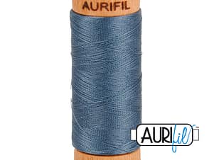80wt Cotton Thread in 1158 Medium Grey by Aurifil