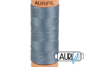 80wt Cotton Thread in 1246 Dark Grey by Aurifil