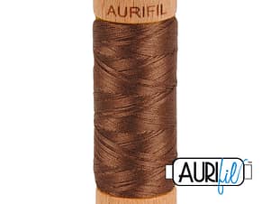 80wt Cotton Thread in 1285 Medium Bark by Aurifil