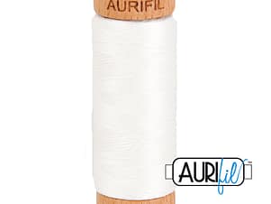 80wt Cotton Thread in 2021 Natural White by Aurifil
