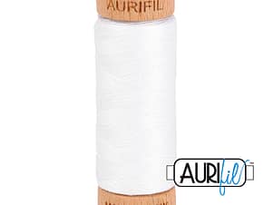 80wt Cotton Thread in 2024 White by Aurifil