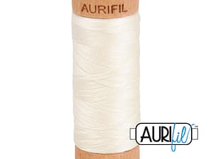 80wt Cotton Thread in 2026 Chalk by Aurifil