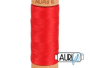 80wt Cotton Thread in 2250 Red by Aurifil