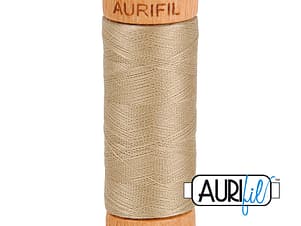80wt Cotton Thread in 2325 Linen by Aurifil