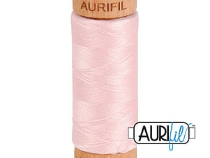 80wt Cotton Thread in 2410 Pale Pink by Aurifil