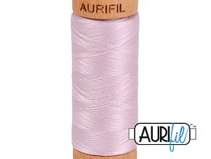 80wt Cotton Thread in 2510 Light Lilac by Aurifil