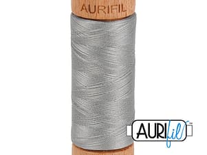 80wt Cotton Thread in 2620 Stainless Steel by Aurifil