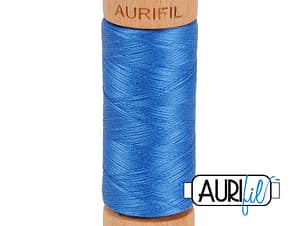 80wt Cotton Thread in 2730 Delft Blue by Aurifil