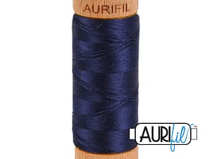 80wt Cotton Thread in 2785 Very Dark Navy by Aurifil