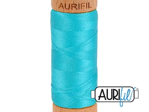 80wt Cotton Thread in 2810 Turquoise by Aurifil