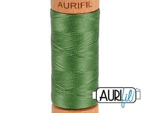 80wt Cotton Thread in 2890 Very Dark Grass Green by Aurifil