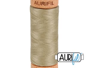 80wt Cotton Thread in 2900 Light Kakhy Green by Aurifil