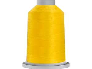 40wt Polyester Thread in 80108 Bright Yellow by Glide