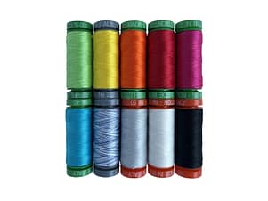We Sew Too: The Mend, Make, and Recreate Collection by Clive Bruder, Cotton Thread Set by Aurifil