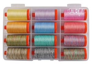 The Variegated Collection a Christa Watson 50wt Thread Collection by Aurifil