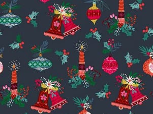 Cotton Fabric, 44" Wide in Bells & Candies, a Helen Black Design by Dashwood Studio