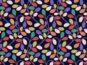 Cotton Fabric, 44" Wide in Glade vine dark a Sholto Drumlanrig Design by Dashwood Studio