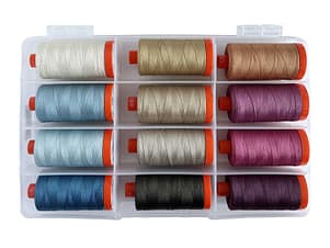 English Garden by Edyta Sitar, 50wt Cotton Thread Set by Aurifil