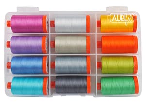 The Kaffe Collective by Kaffe Fassett & Liza Lucy, 50wt Cotton Thread Set by Aurifil